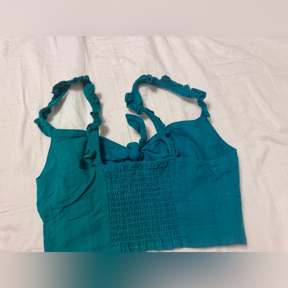 Express Turquoise Knotted Strap Top - Picture 3 of 7